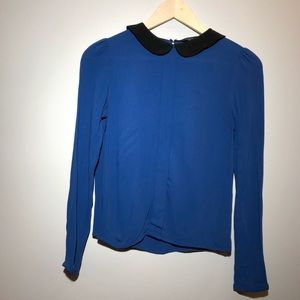 🌟 Zara Women Blue Blouse Top X Small